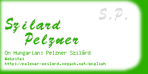 szilard pelzner business card
